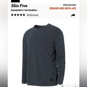 3Six Five Sweatshirt / Ink Heather